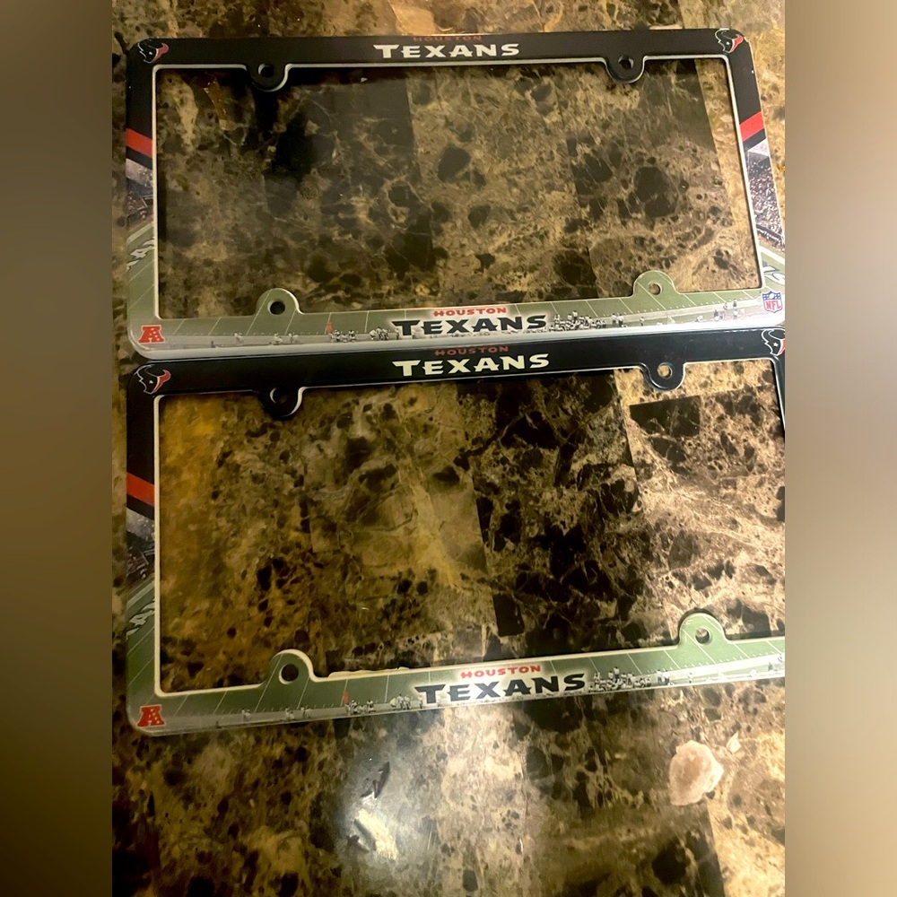 Houston Texan license plate cover